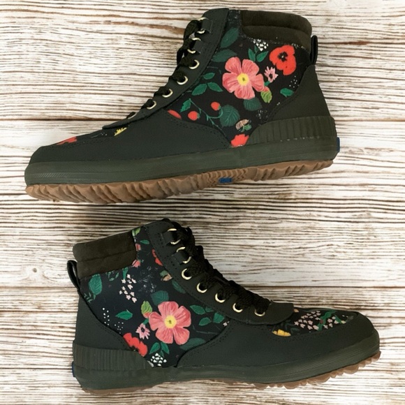 Keds x Rifle Paper Co. Scout Duck Ankle Botanical Canvas Water Resistant Boots - Picture 5 of 13
